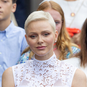 La princesse Gabriella de Monaco - La famille princière de Monaco lors du traditionnel Pique-nique des monégasques au parc princesse Antoinette à Monaco le 3 septembre 2022. © Olivier Huitel/Pool Monaco/Bestimage 