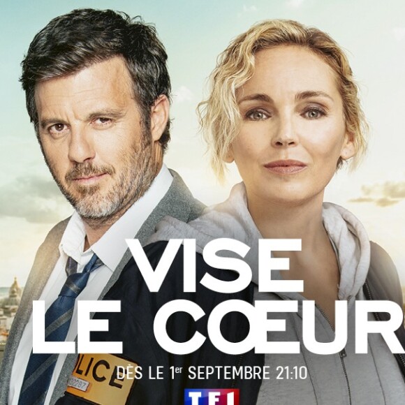 Claire Keim et Lannick Gautry dans la mini-série "Vise le coeur" de TF1.