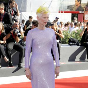 Tilda Swinton (robe Haider Ackermann) - Arrivées à la première du film "The Eternal Daughter" lors de la 79ème édition du festival international du film de Venise (La Mostra), Italie, le 6 septembre 2022