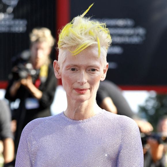 Tilda Swinton (robe Haider Ackermann) - Arrivées à la première du film "The Eternal Daughter" lors de la 79ème édition du festival international du film de Venise (La Mostra), Italie, le 6 septembre 2022