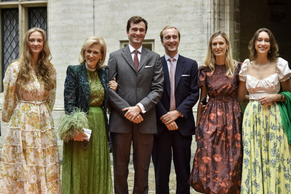 Mariage civil de la princesse Maria Laura de Belgique et William Isvy à la mairie de Bruxelles le 10 septembre 2022. 