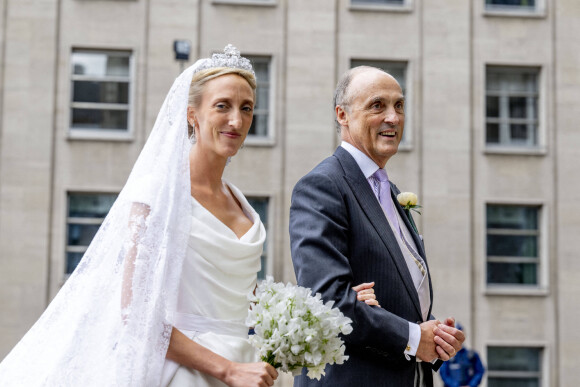 Mariage religieux de la princesse Maria Laura de Belgique et William Isvy en la Cathédrale des Sts Michel et Gudule à Bruxelles le 10 septembre 2022.