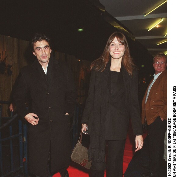 Carla Bruni et Raphaël Enthoven à Paris.
