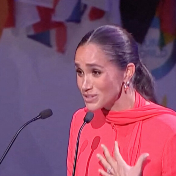 Première allocution publique de Meghan Markle au Royaume-Uni depuis le Megxit. Meghan Markle, duchesse de Sussex, lors du "One Young World Summit 2022" à Manchester, le 5 septembre 2022. © JLPPA/Bestimage 