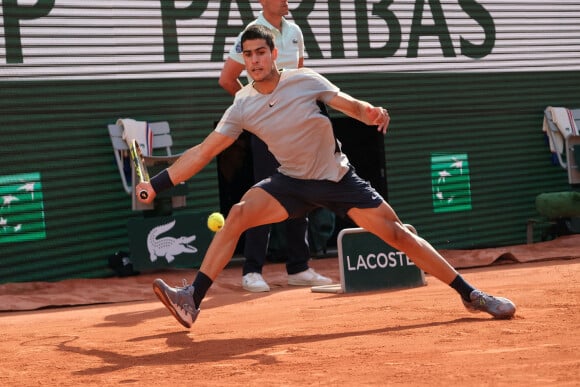 Carlos Alcaraz - Alexander Zverev a battu en quatre sets Carlos Alcaraz, en quart de finale des Internationaux de France de Tennis de Roland Garros 2022 le 31 mai 2022.