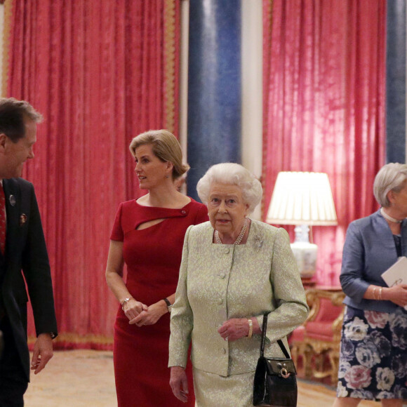 La comtesse Sophie de Wessex - La reine Elisabeth II d'Angleterre lors d'une réception en l'honneur des 80 ans de la princesse Alexandra de Kent au palais de Buckingham à Londres. Le 29 novembre 2016 