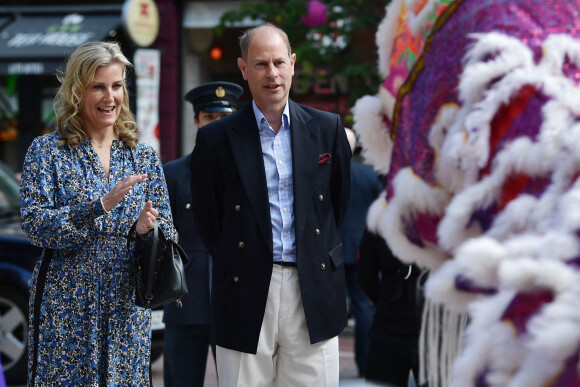 Le prince Edward, comte de Wessex, et Sophie Rhys-Jones, comtesse de Wessex, lors d'une visite à Belfast, Irelande, le 4 juin 2022, pour célébrer le jubilé de platine de la reine Elizabeth II. 