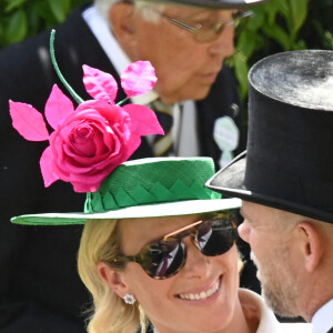 Zara Phillips (Zara Tindall) et son mari Mike Tindall lors du troisième jour "Ladies Day" de la Royal Ascot 2022 à l'hippodrome d'Ascot dans le Berkshire, Royaume Uni, le 16 juin 2022. 