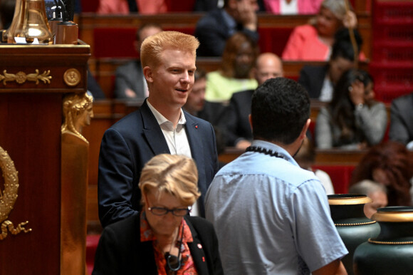 Adrien Quatennens - Yaël Braun-Pivet est élue présidente de l'Assemblée Nationale le 28 juin 2022. © Lionel Urman / Panoramic / Bestimage