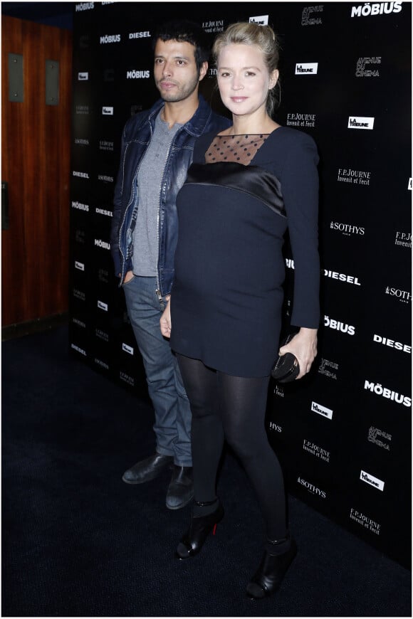Virginie Efira enceinte et Mabrouk El Mechri Avant première de Mobius a l'UGC Normandie a Paris le 12 fevrier 2013