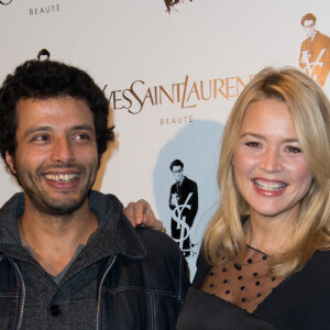 Virginie Efira et son compagnon Mabrouk El Mechri - Avant-premiere du film biopic "Yves Saint Laurent" a l'UGC Normandie a Paris, le 19 decembre 2013.