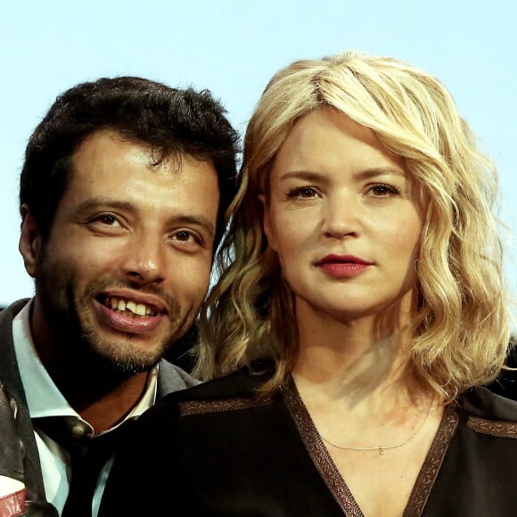 Mabrouk El Mechri et Virginie Efira à la cérémonie d'ouverture du 8ème festival Lumière de Lyon, le 8 octobre 2016. © Dominique Jacovides/Bestimage