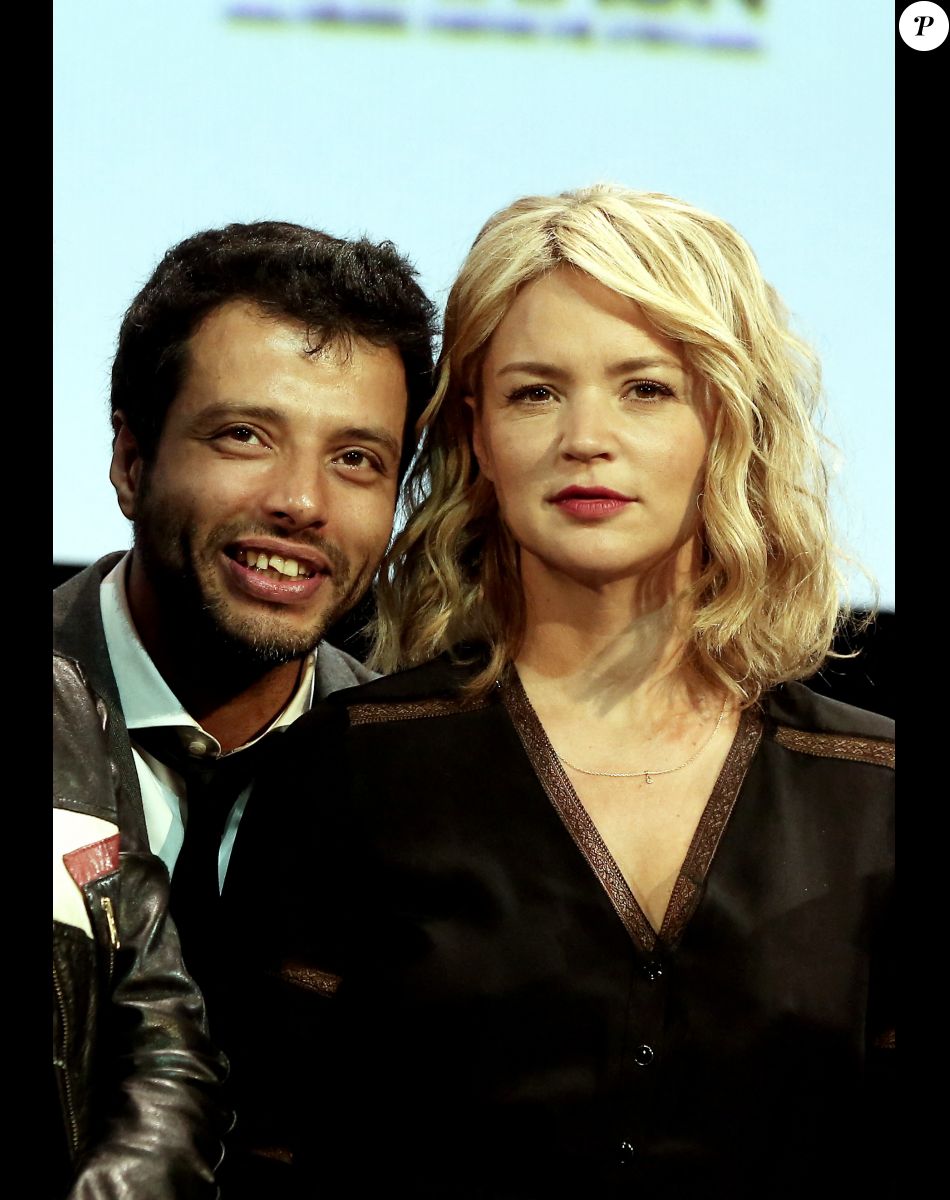 Mabrouk El Mechri et Virginie Efira à la cérémonie d'ouverture du 8ème festival Lumière de Lyon, le 8 octobre 2016. © Dominique Jacovides/Bestimage