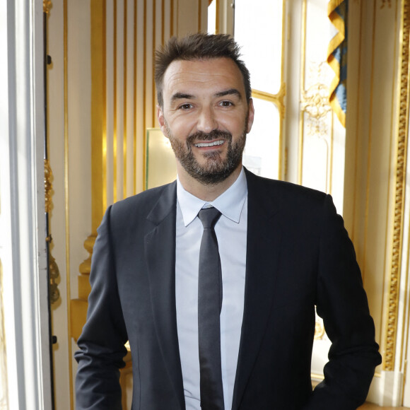 Cyril Lignac - Cérémonie de remise des insignes de Commandeur dans l'Ordre des Arts et des Lettres à Pierre Hermé et de Chevalier dans l'Ordre des Arts et des Lettres à David Sinapian au Ministère de la Culture à Paris, le 23 septembre 2019. © Marc Ausset-Lacroix/Bestimage 