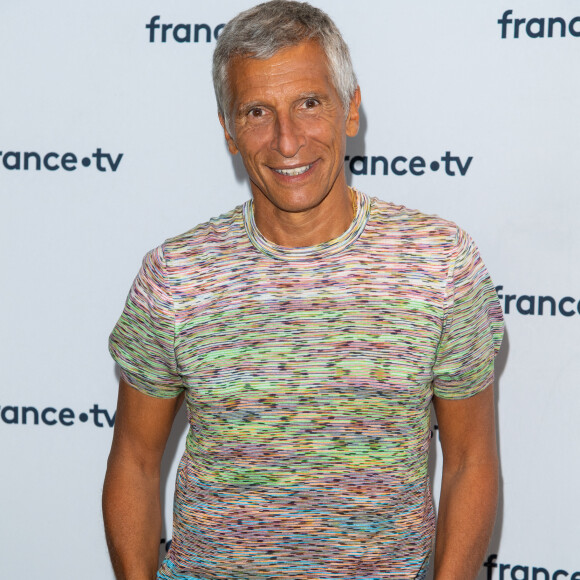 Nagui lors du photocall dans le cadre de la conférence de presse de France Télévisions au Pavillon Gabriel à Paris, France, le 24 août 2021. © Pierre Perusseau/Bestimage