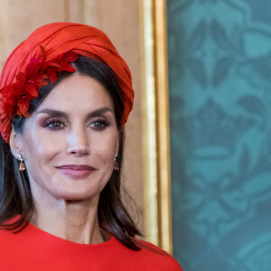 Le roi Carl XVI Gustav et la reine Silvia de Suède donnent une conférence de presse à l'occasion de la visite du roi Felipe VI et de la reine Letizia d'Espagne à Stockholm. Le 24 novembre 2021