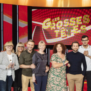 Exclusif - Valerie Trierweiler, Christine Bravo, Caroline Diament, Jeanfi Janssens, Chantal Ladesou, Valerie Mairesse, Pablo Mira, Paul El Karhat, Laurent Ruquier, Bernard Mabille - Enregistrement de l'émission "Les Grosses Têtes Prime", présentée par L.Ruquier et diffusée le 2 octobre à 21h05 sur France 2. Les Grosses Têtes vous invitent à une nouvelle soirée placée sous le signe de l'humour, ce samedi. Culture générale, jeux en pagaille, happening en tous genres... L.Ruquier met le paquet pour vous faire passer une soirée que vous n'êtes pas prêts d'oublier ! Comme d'habitude, des invités de haut niveau viendront jouer avec nos Grosses Têtes. © Jack Tribeca / Bestimage 