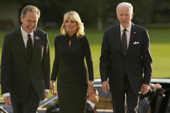 Le président des Etats-Unis Joe Biden et la première dame Jill Biden - Les chefs d'Etats et les invités arrivent à la réception donnée par le roi d'Angleterre à Buckingham Palace, à la veille des funérailles de la reine Elizabeth II d'Angleterre, le 18 septembre 2022.