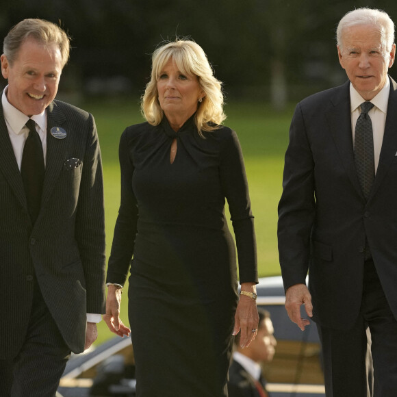 Le président des Etats-Unis Joe Biden et la première dame Jill Biden - Les chefs d'Etats et les invités arrivent à la réception donnée par le roi d'Angleterre à Buckingham Palace, à la veille des funérailles de la reine Elizabeth II d'Angleterre, le 18 septembre 2022.