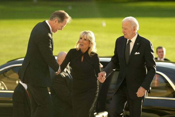 Le président des Etats-Unis Joe Biden et la première dame Jill Biden - Les chefs d'Etats et les invités arrivent à la réception donnée par le roi d'Angleterre à Buckingham Palace, à la veille des funérailles de la reine Elizabeth II d'Angleterre, le 18 septembre 2022.