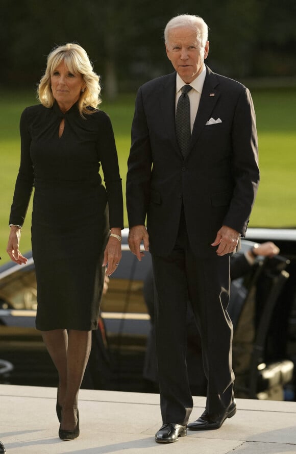 Le président des Etats-Unis Joe Biden et la première dame Jill Biden - Les chefs d'Etats et les invités arrivent à la réception donnée par le roi d'Angleterre à Buckingham Palace, à la veille des funérailles de la reine Elizabeth II d'Angleterre, le 18 septembre 2022.