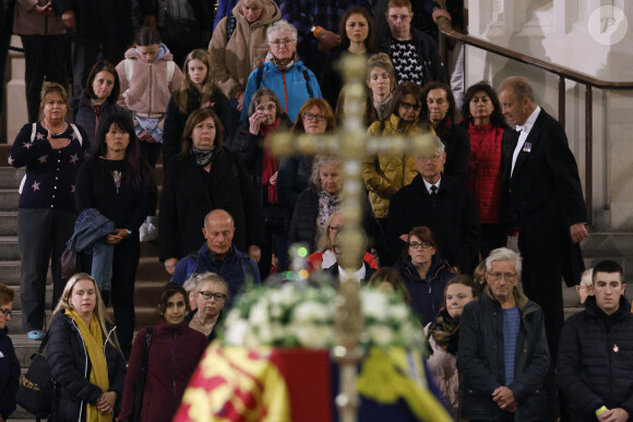 Le Public - Le roi d'Angleterre organise une veillée au côté du cercueil de la reine Elizabeth II d'Angleterre au Westminster Hall à Londres, Royaume Uni, le 16 septembre 2022. 