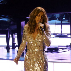 Céline Dion donne un concert au Ceasars Palace Hotel & Casino à Las Vegas, le 27 août 2015 