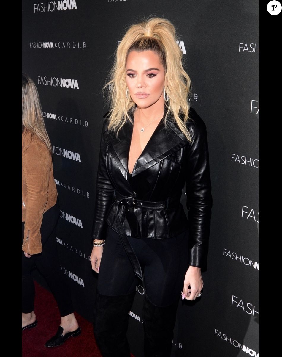Khloe Kardashian au photocall de la soirée "Fashion Nova Launch" au Boulevard3 à Los Angeles, le 14 novembre 2018.