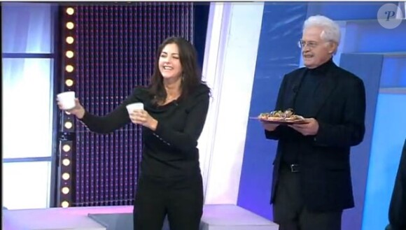 Cristiana Reali et Lionel Jospin dans l'émission Panique dans l'oreillette, le 10/02/2010