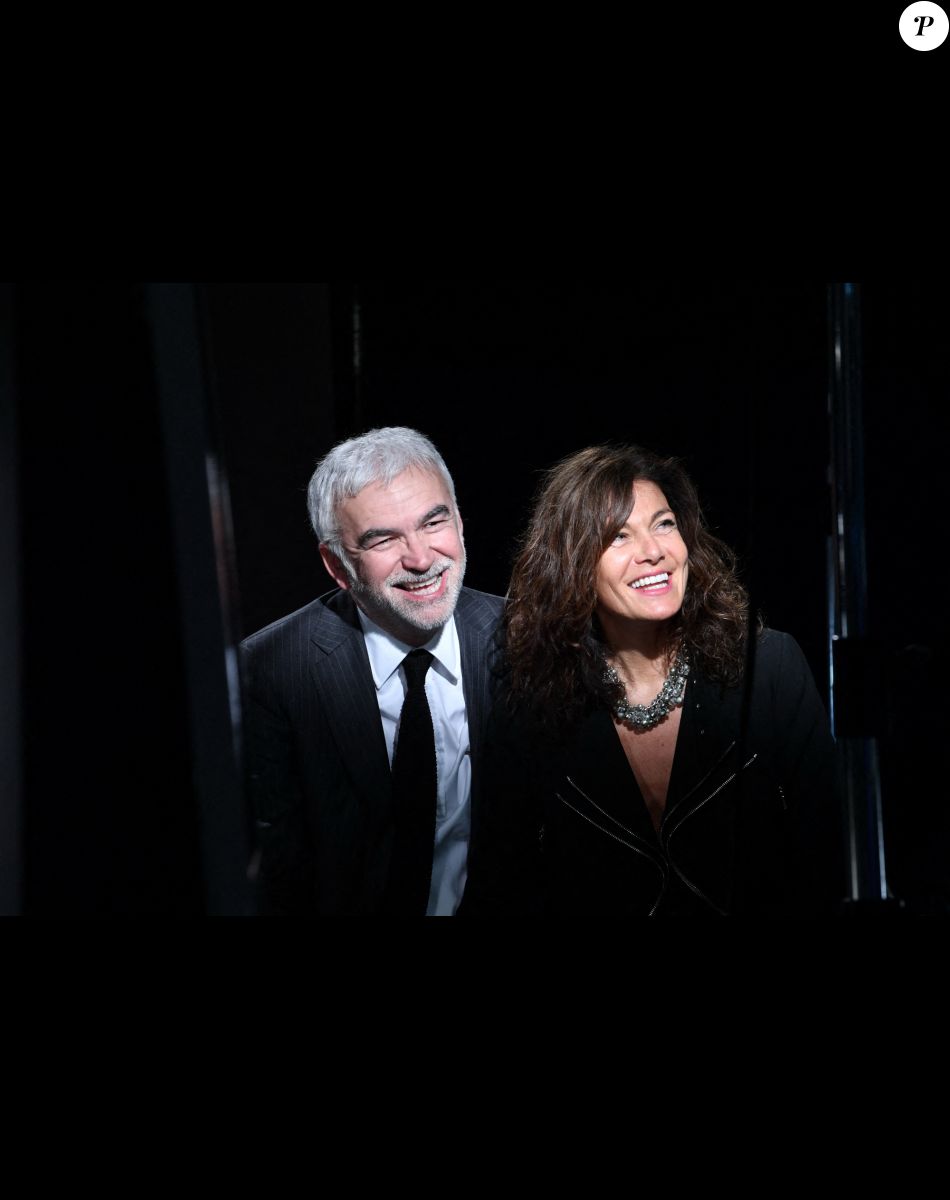 Pascal Praud et sa compagne Catherine - Cérémonie de clôture du 7 ème Festival de cinéma et musique de film de La Baule, le 26 juin 2021.