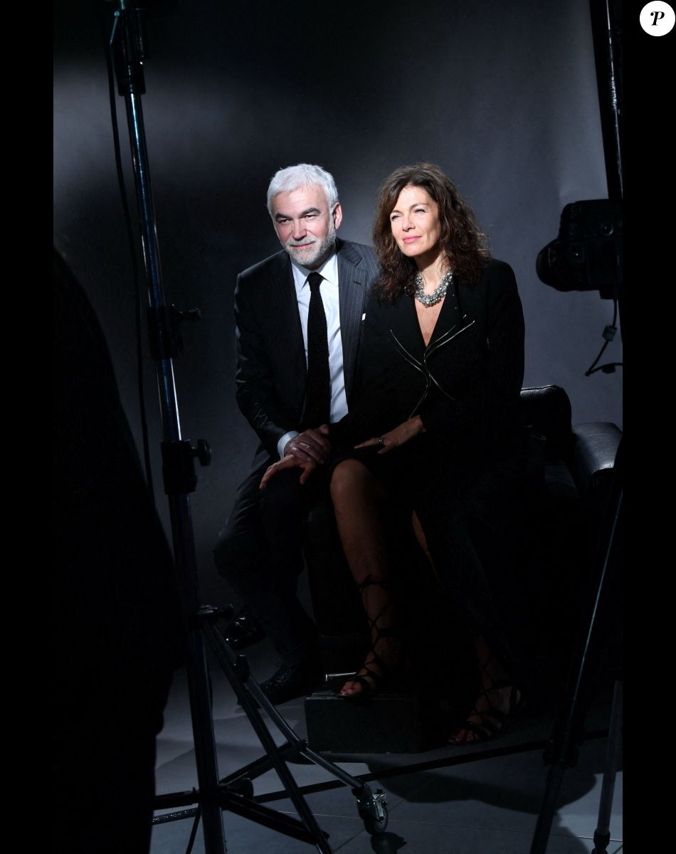 Pascal Praud et sa compagne Catherine - Cérémonie de clôture du 7 ème Festival de cinéma et musique de film de La Baule, le 26 juin 2021.