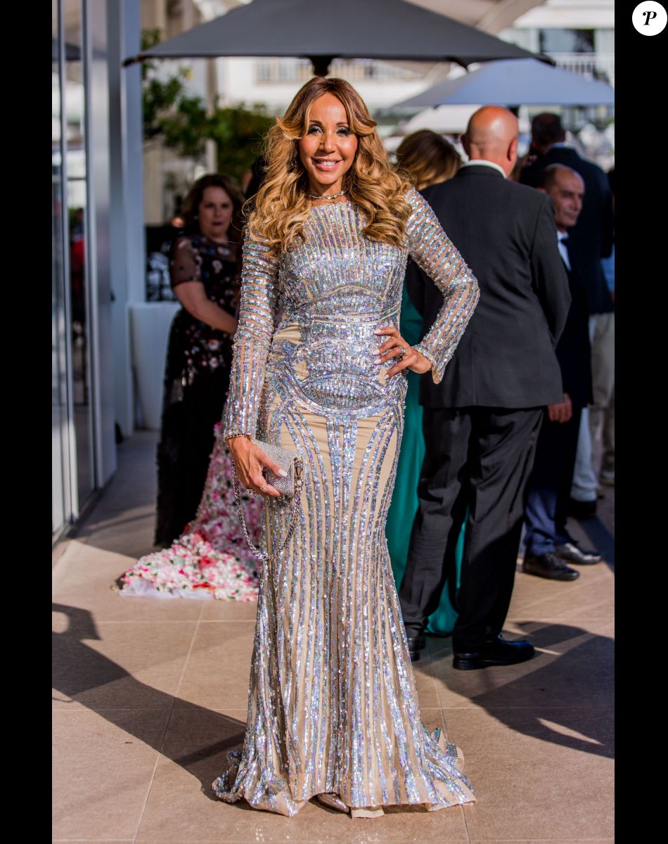 Cathy Guetta sur la croisette lors du 72ème Festival International du Film de Cannes, le 23 mai 2019.