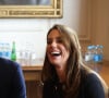 Le prince William, prince de Galles, et Catherine (Kate) Middleton, princesse de Galles, rencontrent des bénévoles et du personnel opérationnel au Windsor Guildhall à Windsor, Royaume Uni, le 22 septembre 2022, afin de les remercier de leur implication dlors des funérailles de la La reine Elisabeth II au château de Windsor. 