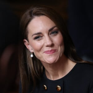 Catherine (Kate) Middleton, princesse de Galles, rencontre des bénévoles et du personnel opérationnel au Windsor Guildhall à Windsor, Royaume Uni, le 22 septembre 2022, afin de les remercier de leur implication dlors des funérailles de la La reine Elisabeth II au château de Windsor. 