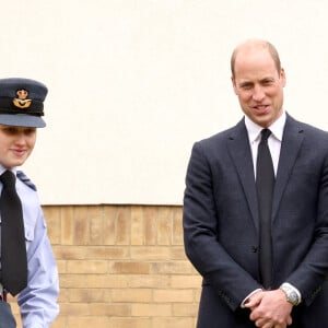 Le prince William, duc de Cambridge et Kate Middleton, duchesse de Cambridge, visitent le centre RAF Air Cadets à Londres, le 21 avril 2021, quelques jours après les obsèques du Prince Philip. 