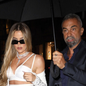 Khloe Kardashian arrive à la soirée "Dolce & Gabbana" lors de la Fashion Week de Milan (MLFW), le 24 septembre 2022. 