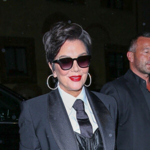 Kris Jenner arrive à la soirée "Dolce & Gabbana" lors de la Fashion Week de Milan (MLFW), le 24 septembre 2022. 
