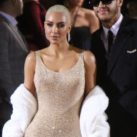 KIm Kardashian et Pete Davidson - Les célébrités arrivent à la soirée du "MET Gala 2022" à New York, le 2 mai 2022.