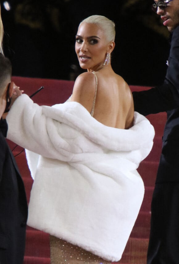 Kim Kardashian - Les célébrités arrivent à la soirée du "MET Gala 2022" à New York, le 2 mai 2022.