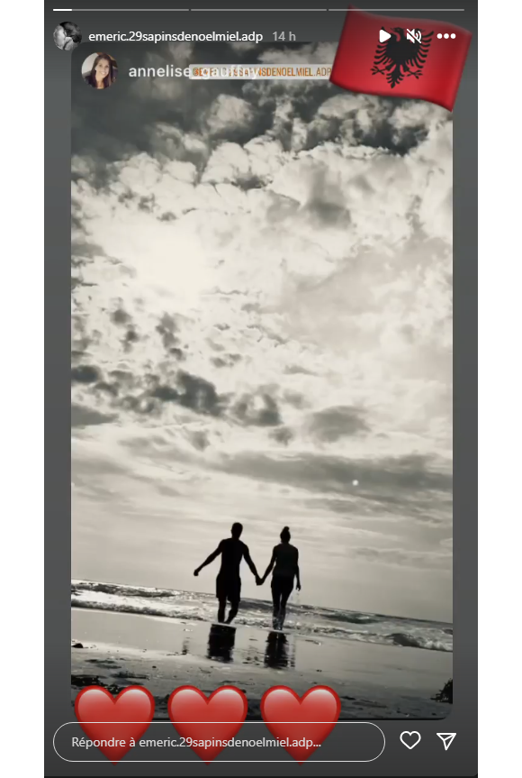 Emeric (L'amour est dans le pré) et sa compagne Anne-Lise en vacances en Albanie - Instagram