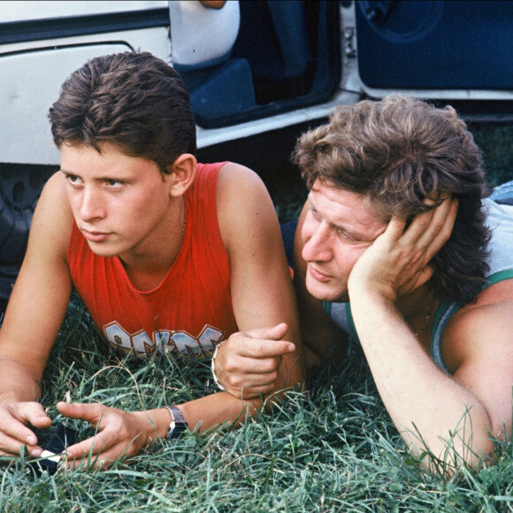 Patrick Sébastien et son défunt fils Sebastien, deux ans avant sa mort.