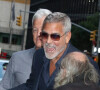 George Clooney arrive au Late Show with Stephen Colbert à New Yorkr le 28 septembre 2022. 