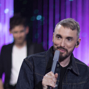 Christophe Willem, Chantal Goya - Tournage de l'émission "La Fine Equipe de Pierre Palmade", diffusée le 25 juin sur France 2 © Cyril Moreau-Tiziano Da Silva / Bestimage.