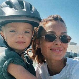 Caroline Receveur avec son fils Marlon