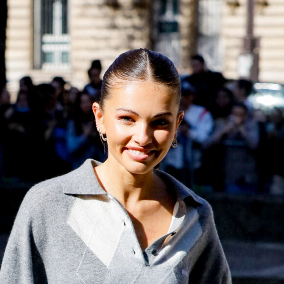 Thylane Blondeau - Arrivées au défilé Miu Miu Collection Femme Prêt-à-porter Printemps/Eté 2023 lors de la Fashion Week de Paris (PFW), France, le 4 octobre 2022. © Veeren-Clovis/Bestimage 