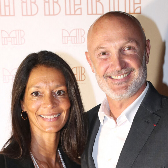 Semi-Exclusif - Frank Leboeuf et sa femme ChrisLaure - Inauguration de la Brasserie " Madame Brasserie " au 1er étage de La Tour Eiffel à Paris. © Bertrand Rindoff Petroff-Giancarlo Gorassini / Bestimage