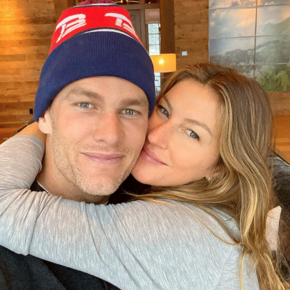 Gisele Bündchen et son mari Tom Brady. Février 2020.
