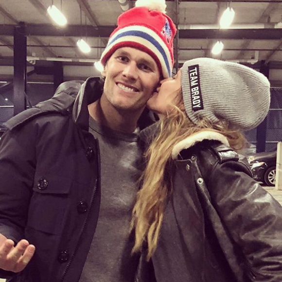 Gisele Bündchen et Tom Brady. Janvier 2018.