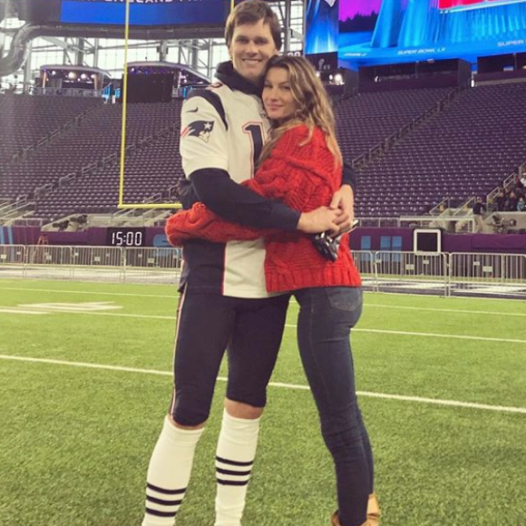 Gisele Bündchen et Tom Brady. Février 2018.