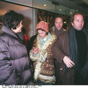 Fabrice Luchini avec sa femme et sa fille Emma.